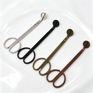 Coupe-mèche professionnel rétro en <span class=keywords><strong>acier</strong></span> inoxydable avec long manche <span class=keywords><strong>pour</strong></span> bougies parfumées en pot profond - Product Image 2