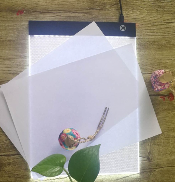 USB LED Light Pad Flexible Drawing Board with Adjustable Brightness Copying & Tracing Whiteboard Writing Board