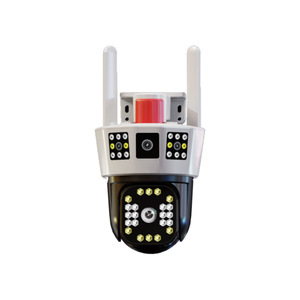 Outdoor HD Triple-View Surveillance <b>Camera</b> 1080P WiFi PTZ Full-Color Night Vision Panoramic 4G Home Security <b>Camera</b> - Product Image 1