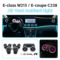 Décoration intérieure E-coupe C238, 64 couleurs, éclairage d'ambiance LED pour les aérateurs de climatisation, pour Mercedes Classe E W213