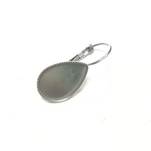 Wise Stainless Steel Teardrop Jewelry Tray French Hook Base DIY Accessory - Product Image 1