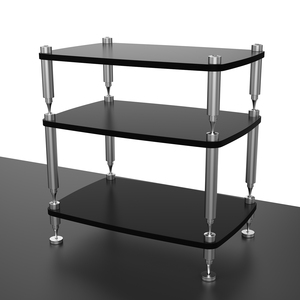 Système de rangement modulaire audiophile MRS, colonnes solides en acier inoxydable 304, support amortisseur en MDF pour amplificateur et lecteur <span class=keywords><strong>CD</strong></span> - Product Image 3