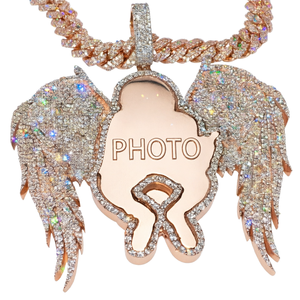 Colgante Hip Hop de Plata 925 de Alta Calidad con Dijes de Gorila Personalizados, Moissanita Iced de Corte Brillante y Engaste de Garra, que pasa la prueba del probador de diamantes - Product Image 1
