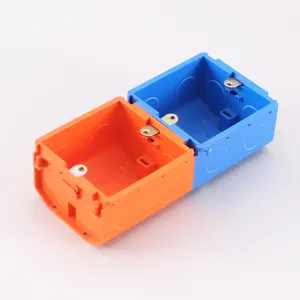 3x6 Pvc Conduit Electrical Wall Mounted Double Gang Junction Durable Box Pvc Plastic Switch Box Cover 7x7