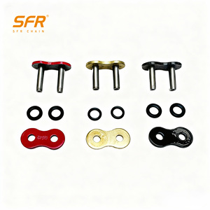 <span class=keywords><strong>SFR</strong></span> accessoires de courroie d'entraînement de moto 428H épais or cuivre plaqué acier au carbone pleine boucle Clip Rivet broche arbre manchon - Product Image 2