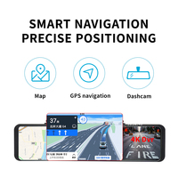Maustor mendukung Carplay dan Android Auto 11.26 inci 4k GPS Dual kamera Streaming Mirror Dashcam mobil kamera Dvr