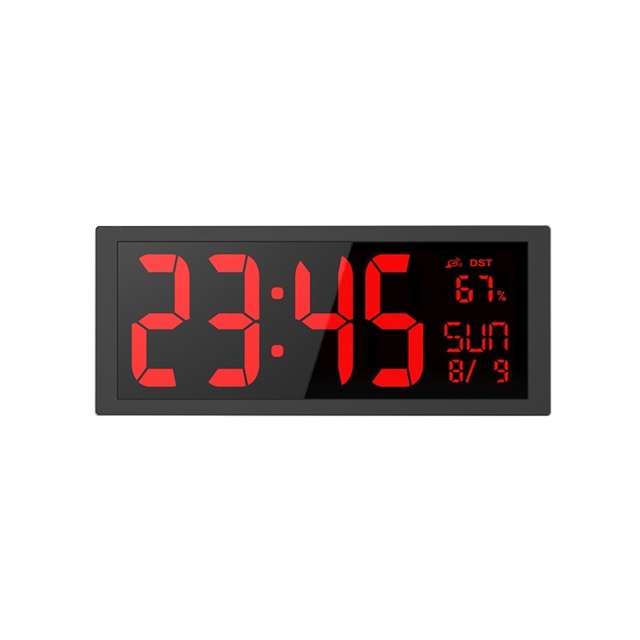 Digital Clock with Date and Temperature for Home or Office 14.5" Inch Large Digital LED Oversized Wall Clock LED