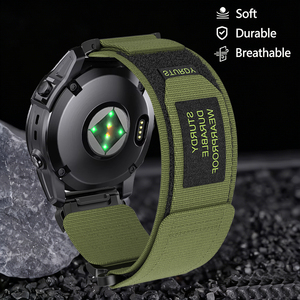 <span class=keywords><strong>สาย</strong></span><span class=keywords><strong>นาฬิกา</strong></span>ไนลอนแบบปรับได้สำหรับ Garmin Fenix 8 Pro E 7 7X Pro 6X 22มม. 26มม. <span class=keywords><strong>สาย</strong></span>รัดพอดีกับ Mk2เชื้อสาย <span class=keywords><strong>MK</strong></span> Mk3i กีฬาระบายอากาศ - Product Image 2