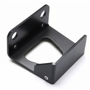 Pièces de pliage CNC non standardisées personnalisées, support en acier noir mat, <span class=keywords><strong>plaque</strong></span> de <span class=keywords><strong>fixation</strong></span> en tôle - Product Image 4