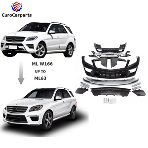 Kits de carrocería ML63 aptos para ML clase W166 estilo ML350 450 550 parachoques de coche puntas de escape conductos de guardabarros accesorios de coche Auto <span class=keywords><strong>Tuning</strong></span> Cars - Product Image 1