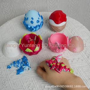 Juego de Huevos de Dragón Impresos en 3D de PLA de Alta Calidad, Coloridos, Figuras Decorativas Divertidas para Regalos de Cumpleaños o Festivos - Product Image 3