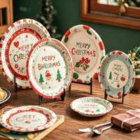 Assiettes en papier jetables écologiques personnalisées biodégradables et compostables pour pain, sandwichs, salades, collations, lait – Vente en gros pour fêtes florales