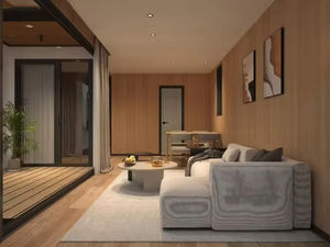 Maison en conteneur en acier durable de luxe à 2 étages, montage facile, maison préfabriquée, rideau de verre, bureau, hôtel, magasin, villa modulaire - Product Image 5