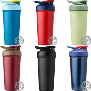 Botella Mezcladora Portátil con Logotipo Personalizado para Proteína en Polvo, Botella de Agua a Prueba de Fugas con Bola Mezcladora, para Gimnasio, Entrenamiento, Viajes, Deportes - Product Image 2