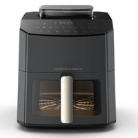 Friteuse à air sans huile MAF671B0 XXL 7,2 L avec écran tactile en plastique, 7 programmes prédéfinis, panneau de cuisson éclairé, 65 % plus rapide