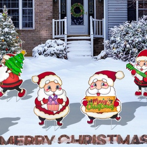 Letreros Navideños para Jardín, Decoración Festiva para Exteriores, Material PP, Tamaño y Color Personalizables - Product Image 6