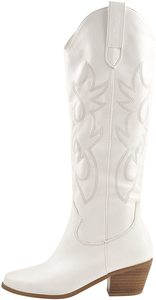 Vendita calda da donna stivaletti da Cowgirl occidentali prezzo di fabbrica punta in ecopelle ricamate con <span class=keywords><strong>tacco</strong></span> <span class=keywords><strong>basso</strong></span> - Product Image 5