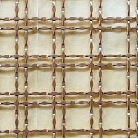 Grilles décoratives en treillis métallique anti-corrosion à armure toile en acier inoxydable avec soudage et pliage pour armoire de placard