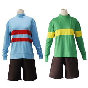 Cosplay da donna prototipo di missione Frisk Chara tuta Halloween gioco Cosplay - Product Image 4