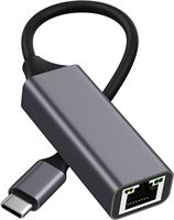 Adaptador SYONG USB-C a RJ45 Gigabit Ethernet con Soporte para 10/100/1000 Mbps, Adaptador Tipo-C, Hub USB para Computadoras Portátiles y Redes