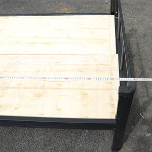 Lit superposé en métal pliable moderne avec fonction de rangement pour les écoles, les appartements, les dortoirs du personnel - Product Image 4