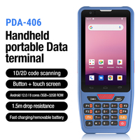 Collecteur de données industriel robuste Android 4 pouces étanche IP67 avec clavier et scanner de codes-barres 4G en stock