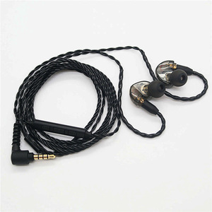 Câble audio Mmcx noir à 4 brins torsadés avec micro et contrôle du volume pour Se846 Se535 Se315 - Product Image 3