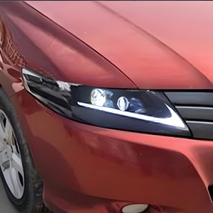ไฟหน้า<span class=keywords><strong>รถ</strong></span>ยนต์สำหรับ Honda City <span class=keywords><strong>2008</strong></span>-2014 ชุดไฟหน้า LED อัตโนมัติ อัพเกรดคุณภาพสูง เลนส์โปรเจ<span class=keywords><strong>ค</strong></span>เตอร์ 2 ตัว อุปกรณ์เสริม - Product Image 4