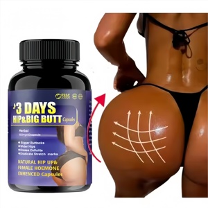 Capsules Premium pour l'Amélioration des Fesses, Pilules pour Rehausser et Augmenter les Fesses en 3 Jours, pour la Croissance des Fessiers, le Rehaussement et le Raffermissement, Capsules pour Grosses Fesses - Product Image 1