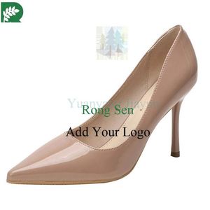 Vendita pump scarpe da donna tacchi da donna 2023 nero rosso nudo scarpe tacchi alti per le <span class=keywords><strong>donne</strong></span> e le signore - Product Image 4