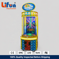 LIFUN Rainbow Ball Ball Drop Arcade Game Machine 1 Player Ticket Redemption Game for Family Entertainment Center