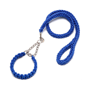 Fabricant de gros fait à la main en nylon solide tressé robuste corde Slip Paracord collier et laisse pour chien ensemble - Product Image 5