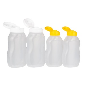 ขวดพลาสติก HDPE แบบเปิดปิดได้ บีบได้ ปิดผนึกแน่น ป้องกันการรั่วซึม สำหรับบรรจุน้ำผึ้ง ซอสปรุงรส และซอสอาหารทะเล  รับผลิตตามแบบ - Product Image 2