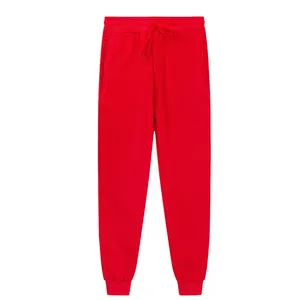 Pantalon de survêtement en polyester rose pour hommes et femmes, logo personnalisé, survêtement rose, imprimé uni, blanc, pantalon de jogging