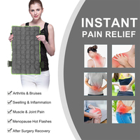Pack de gel chaud et froid en tissu doux réutilisable pour le dos et les jambes Pack de thérapie chaude et froide Grande poche de glace