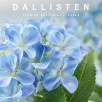 Pabrik Dallisten Grosir 3 Tangkai Bunga Hydrangea Buatan Sutra Tiruan Hortensia untuk Dekorasi Rangkaian Bunga Pernikahan dan Rumah