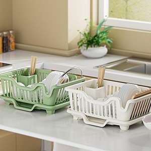 Tissu vaisselle étagère de rangement égouttoir bol plateau évier étagère de rangement vaisselle ménage <span class=keywords><strong>cuisine</strong></span> comptoir baguettes filtre eau - Product Image 5