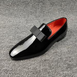 Zapatos de Vestir Elegantes de Otoño para Hombre, Mocasines de Cuero Patentado Casuales de Moda de Alta Calidad, con Punta Cerrada y Sin Cordones, para Negocios, Oficina, Fiestas, Nuevos - Product Image 2