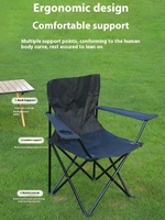 Chaise de camping pliable portable robuste d'usine pour pique-niques, pêche, jardin, plage, camping, voyage