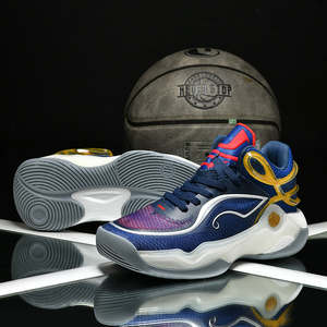 Baskets montantes d'extérieur personnalisées avec logo de marque pour hommes et garçons, style basketball professionnel, avec matériau en maille à effet lumineux dans le noir - Product Image 5