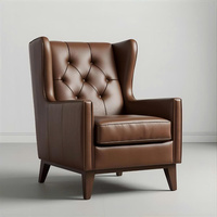 Fauteuil à dossier haut écologique de luxe moderne de style Mid-Century Premium pour Villa, École, Parc, Entrepôt, Atelier