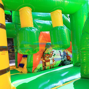 Château gonflable pour enfants, jeux gonflables, toboggan combiné Lion King - Product Image 3