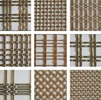 Panneaux décoratifs en maille d'acier inoxydable tissée |   Maille architecturale pour cloisons intérieures, design luxueux