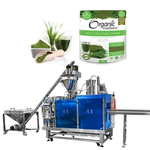 150g 200g Automatic Premade Bag Barley Grass Juice Powder Packaging Machine Fruit Juice Powder Pouch Packing Sealing Machine