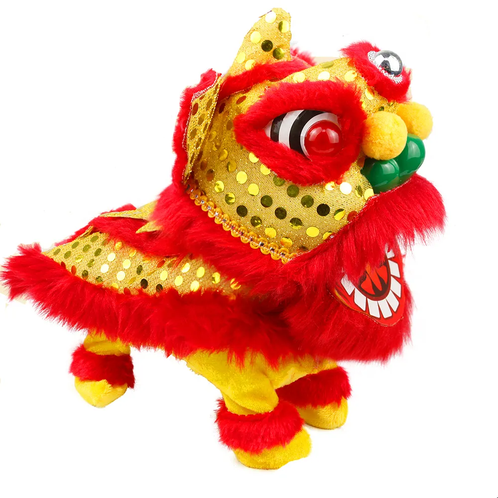 Lion Rolling Hydrangea Lion Dance Toy Chinese Mascot Car Swing Desk Supply Gift