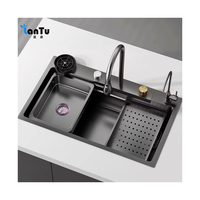 Évier de cuisine en acier inoxydable moderne multifonctionnel de haute qualité en gros, évier de cuisine avec articles en stock