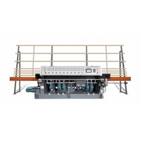 Machine de polissage à double bordure de verre à haute efficacité, état neuf, pour l'usine de fabrication de verre plat, moteur principal PLC