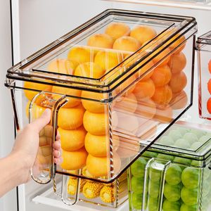 Kitchen Freezer Storage Box Rectangle With Lid For Fruits Vegetables And Eggs Refrigerator Organizer Large Capacity - Product Image 1