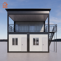 Maison conteneur préfabriquée portable à 2 étages, détachable, appartement, villa préfabriquée de luxe, bureau conteneur