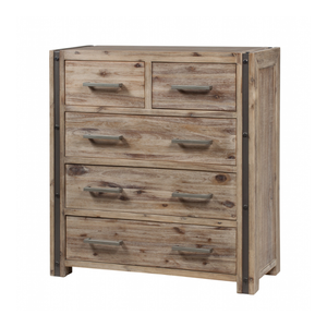 TITAN Tallboy 5 tiroirs en bois garde-robe luxe chambre meubles vanité bureau pour maquillage Design cadre moderne chambre - Product Image 1